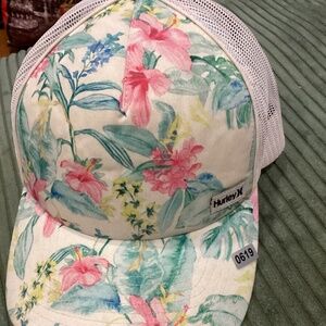 🌸 LSF Hurley Trucker Baseball Mesh Floral Cap Hat